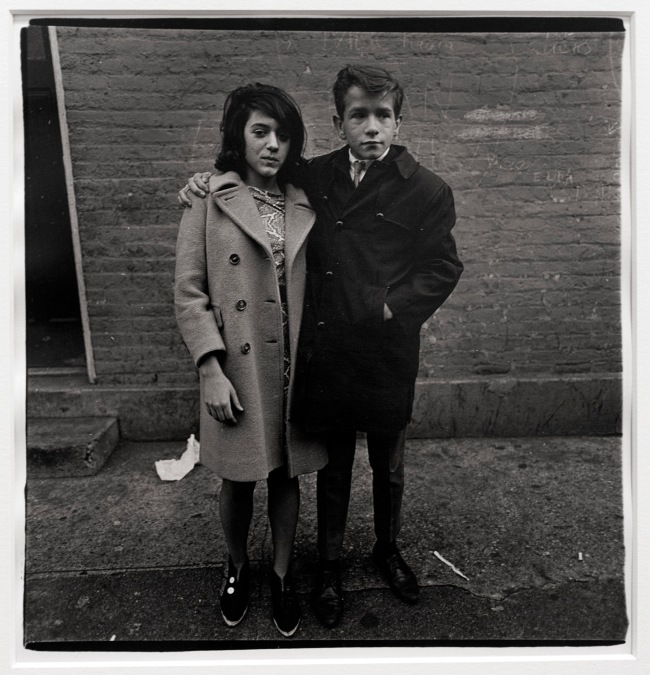 Diane Arbus (1923-71) 'Teenage couple on Hudson Street, N.Y.C. 1963' 1963 (installation view)