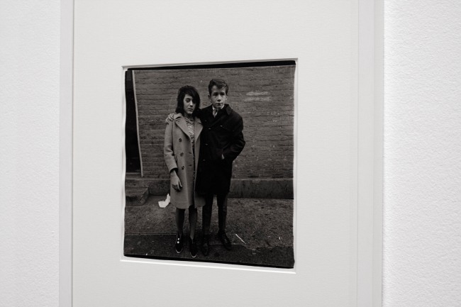 Diane Arbus (American, 1923-1971) 'Teenage couple on Hudson Street, N.Y.C. 1963' 1963 (installation view)