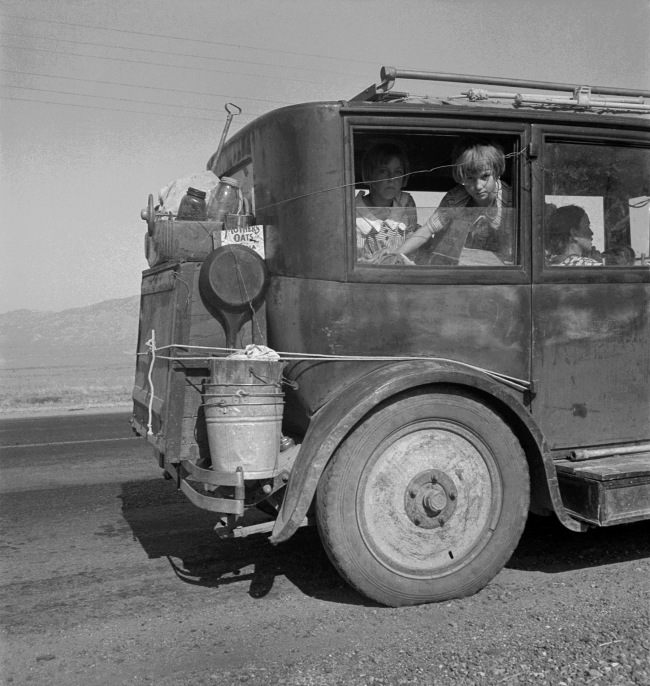 Dorothea Lange. 'Cars on the Road' August 1936