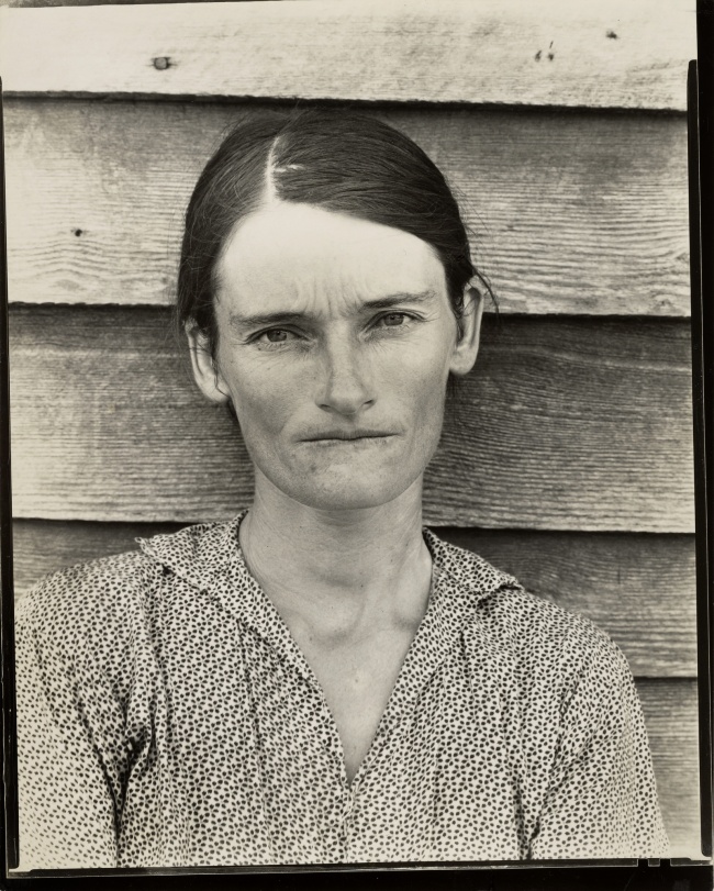 Walker Evans (American, 1903-1975) 'Allie Mae Burroughs, Hale County, Alabama' Negative 1936; print 1950s
