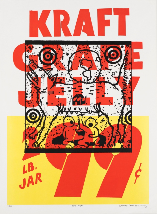 David Wojnarowicz (American, 1954-1992) 'True Myth (Kraft Grape Jelly)' 1983
