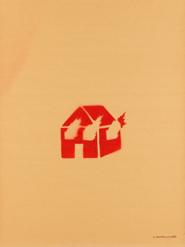David Wojnarowicz (American, 1954-1992) 'Untitled (Burning House)' 1982