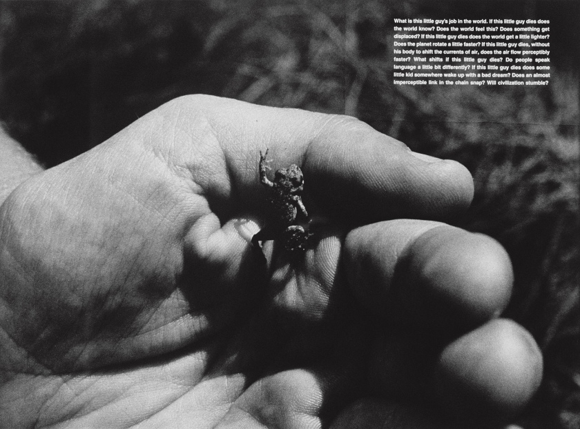 David Wojnarowicz (American, 1954-1992) 'What Is This Little Guy's Job in the World' 1990