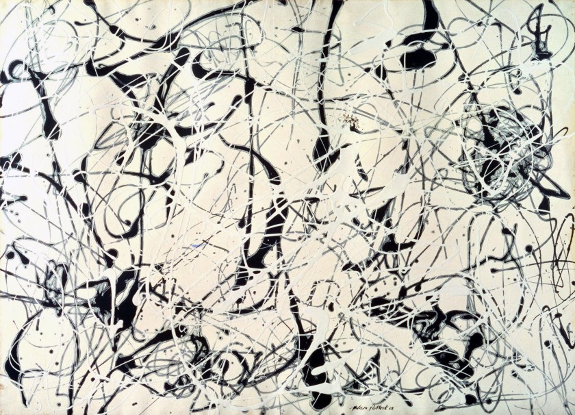 Silver Over Black, White, Yellow, and Red , 1948 by Jackson Pollock