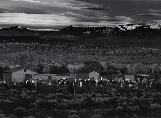 Ansel Adams (American, 1902-1984) 'Moonrise, Hernandez, New Mexico' 1941 (detail)