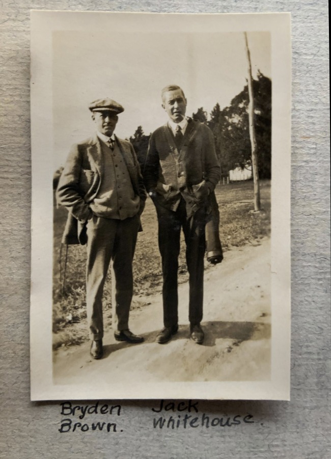 "Bryden Brown and Jack Whitehouse," 1923 in John "Jack" Riverstone Faviell 1922-1933 photo album