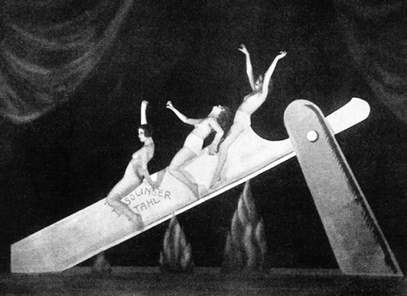 Unknown photographer 'Slide on the Razor', performance as part of the Haller Revue 'Under and Over', Berlin, 1923