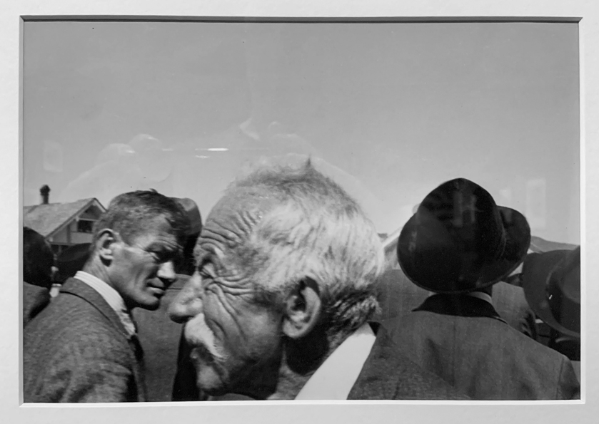 Robert Frank (Swiss-American, 1924-2019) 'Landsgemeinde / Cantonal Assembly Hundwil, Schweiz' 1949 (installation view) at the exhibition 'Robert Frank. Unseen' at C/O Berlin