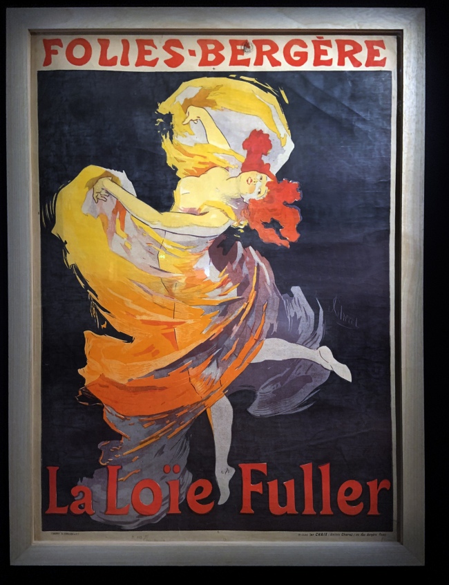 Jules Chéret. 'Fioles Bergère, La Loïe Fuller' 1893 (installation view)