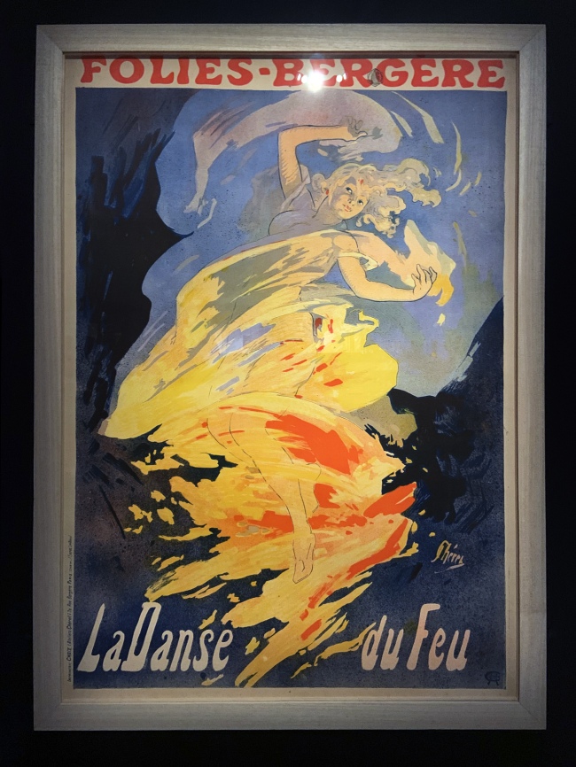Jules Chéret. 'Folies Bergère, La Danse du Feu' (The Fire Dance) 1897 (installation view) 