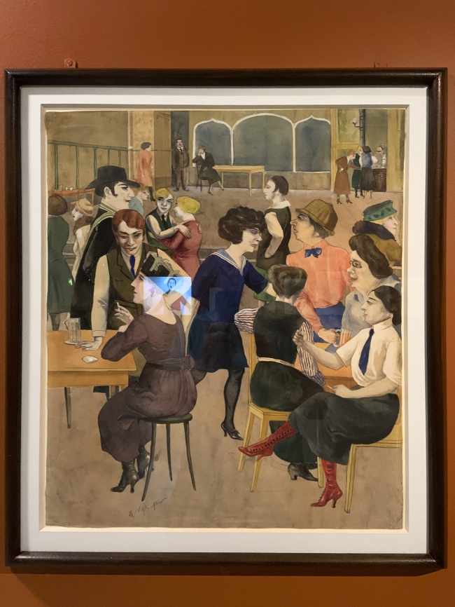 Rudolf Schlichter. 'Damenkneipe' (Women's Club) c. 1925 (installation view)