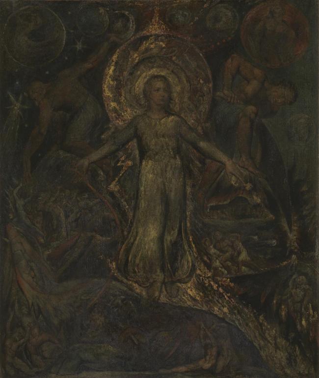 William Blake (British, 1757-1827) 'The Spiritual Form of Pitt Guiding Behemoth' 1805
