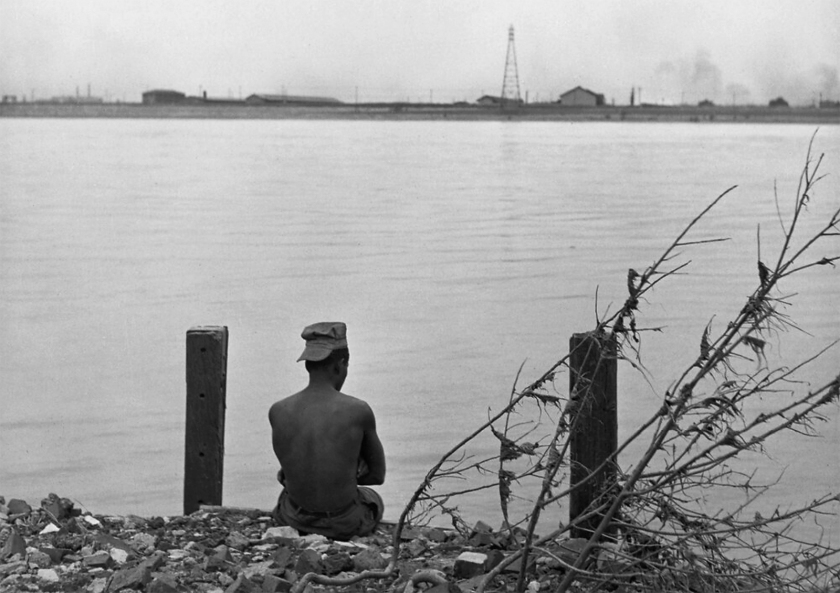 Robert Frank (Swiss-American, 1924-2019) 'Mississippi, St Louis' 1948 (installation view)