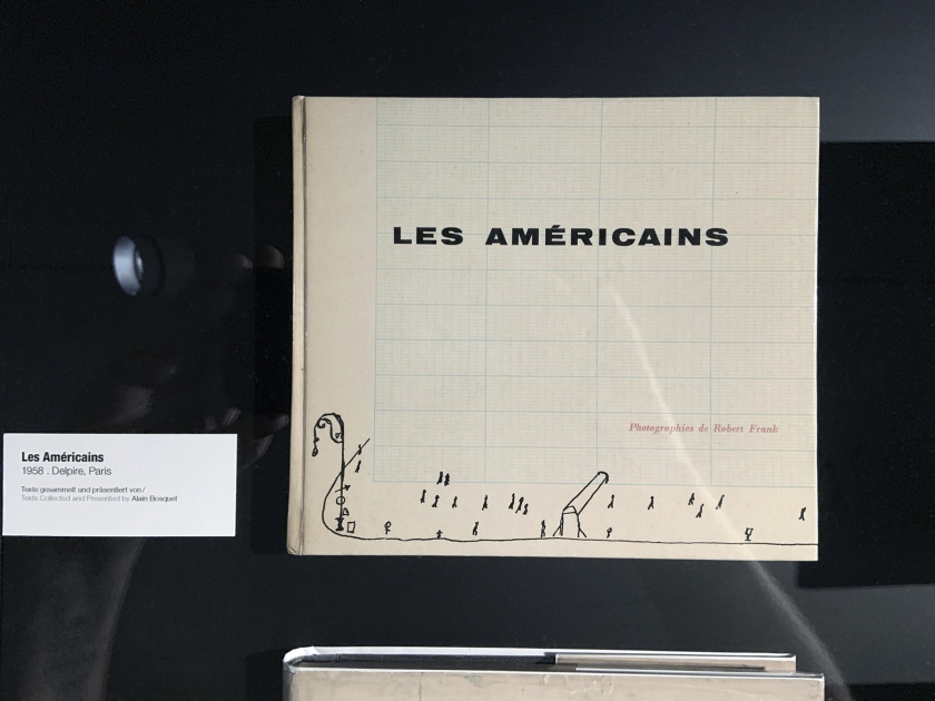 Robert Frank. 'Les Américans' book cover (installation view)