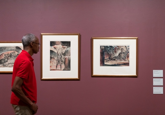 Installation views of the exhibition 'William Blake' at Tate Britain