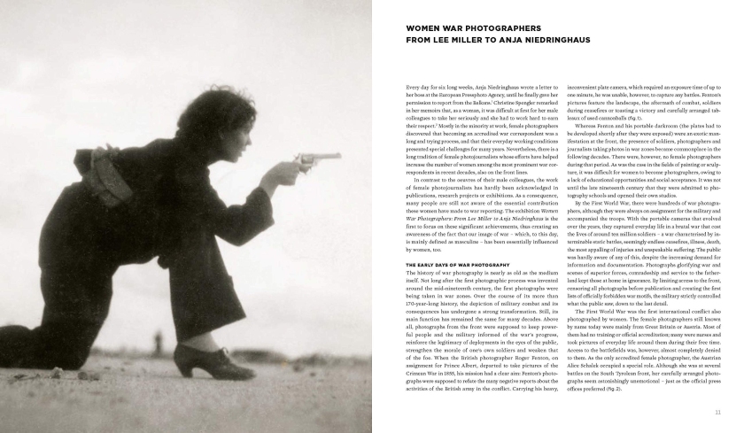 'Women War Photographers - From Lee Miller to Anja Niedringhaus' book pages