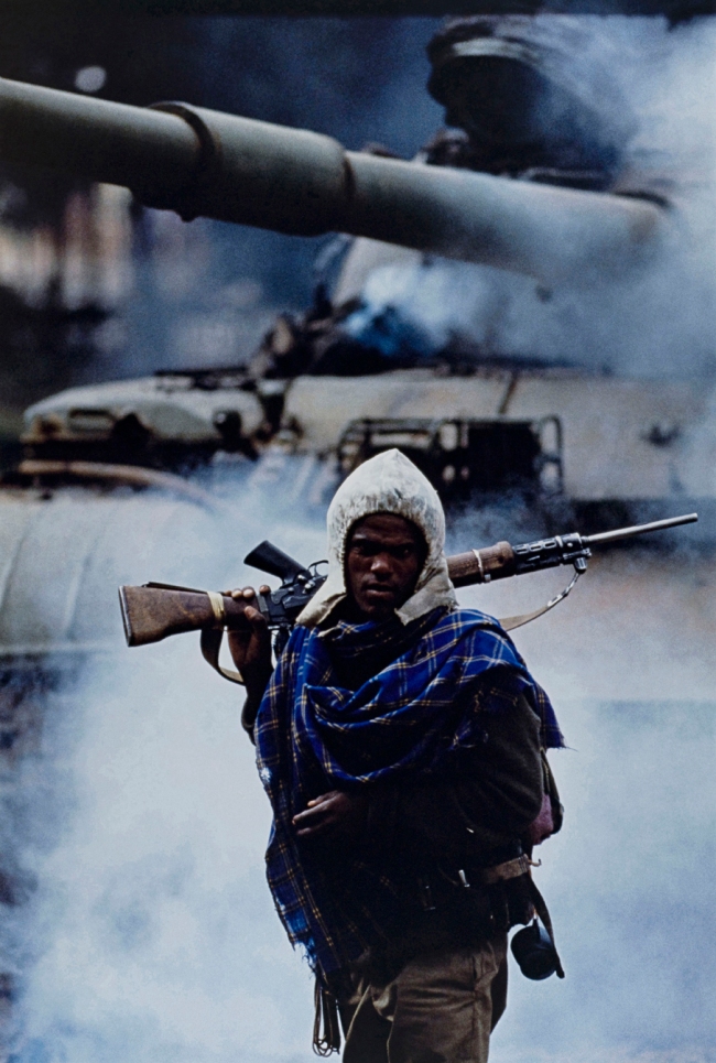 Françoise Demulder (French, 1947-2008) 'The capture of Addis Ababa: a partisan of the Revolutionary Democratic Front of the Ethiopian Peoples, Ethiopia' 30 May 1991