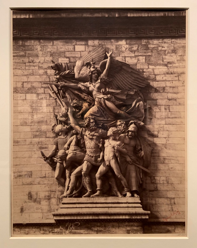 Gustave Le Gray (French, 1820-1884) 'The Marseillaise (The Departure of the Volunteers of 1792), by Francois Rude, 1833-1835, Arc de Triomphe de l’Etoile, Paris' 1852 (installation view)