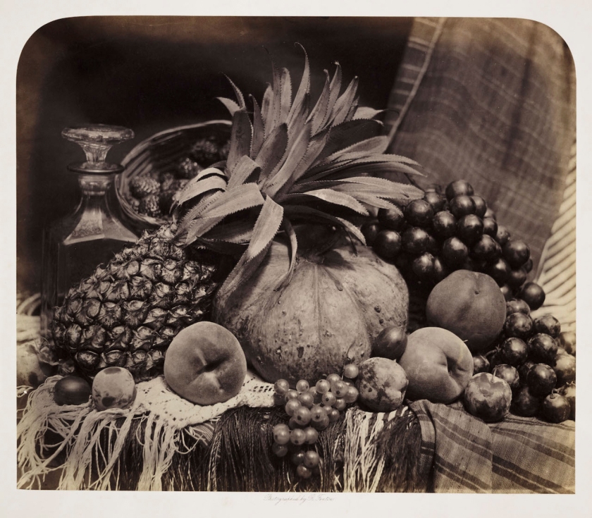 Roger Fenton (British, 1819-1869) 'Still Life with Fruit and Decanter' 1860