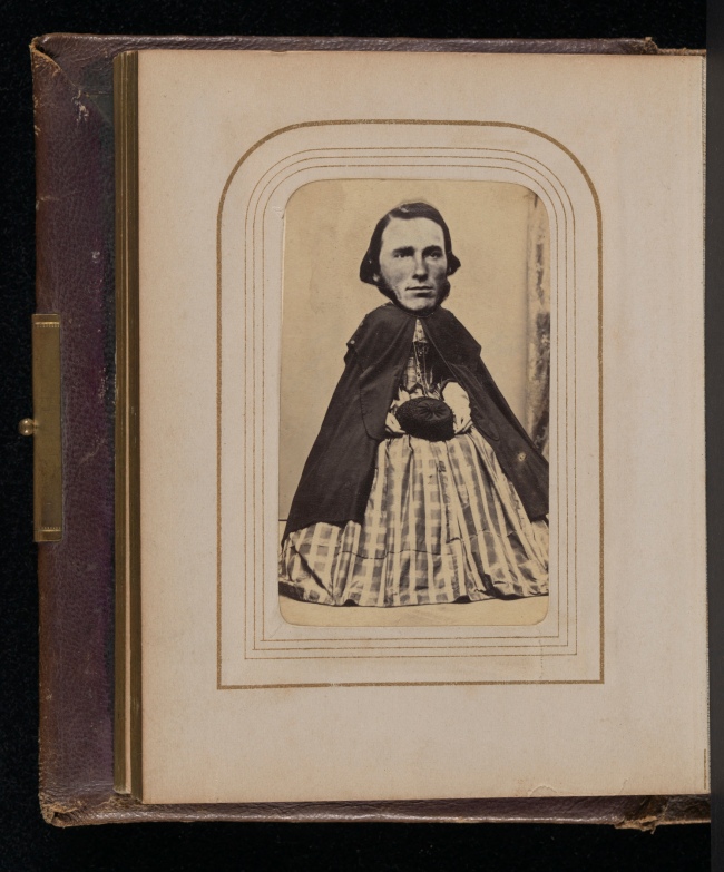 Unknown artist. '[Carte-de-visite Album of Collaged Portraits]' 1850s-1860s