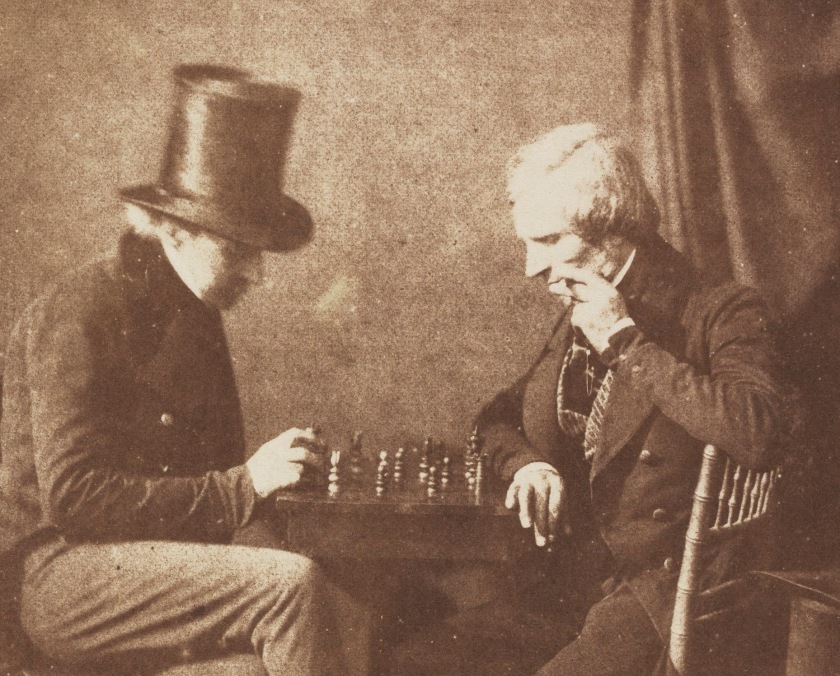 Antoine-François-Jean Claudet. ‘The Chess Players’ c. 1845 (detail)