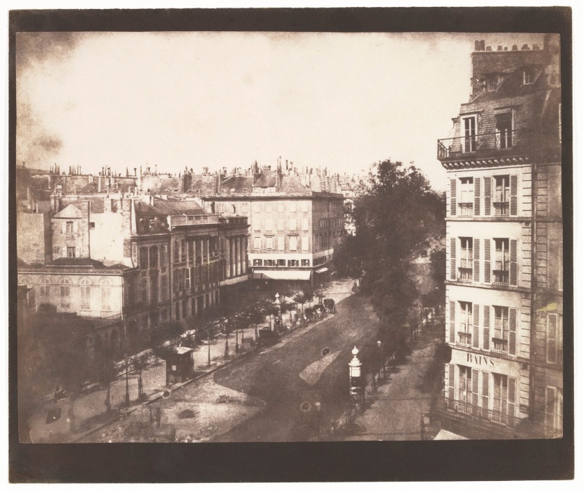 William Henry Fox Talbot (British, Dorset 1800-1877 Lacock) 'View of the Boulevards of Paris' 1843