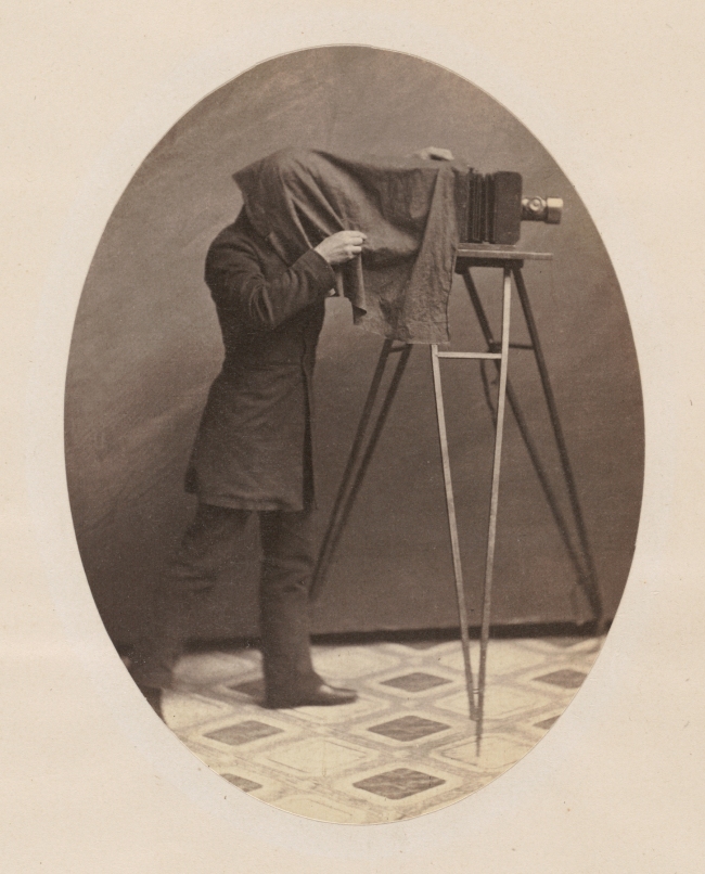 Unknown artist (American) '[Studio Photographer at Work]' c. 1855