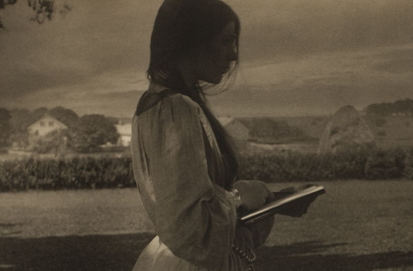 Gertrude Käsebier (American, 1852-1934) 'The Sketch (Beatrice Baxter)' 1903 (detail)