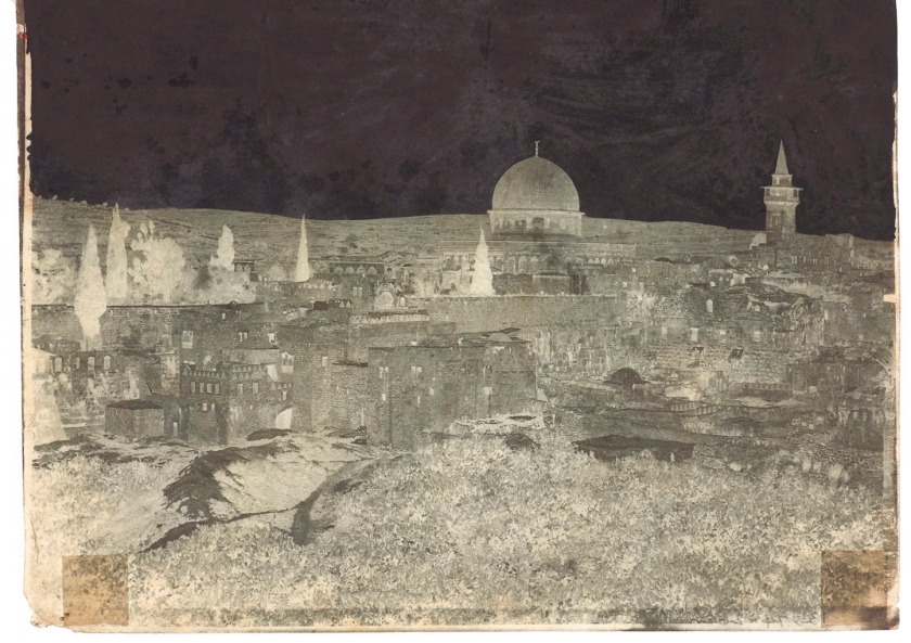 John Shaw Smith (British, 1811-1873) 'The Mosque of Omar, Jerusalem' April 1852