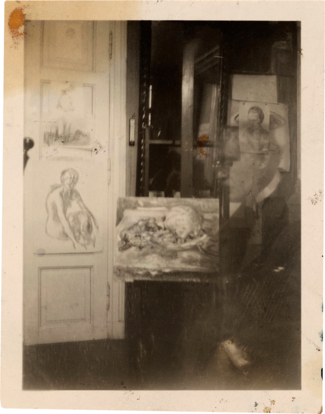 Edvard Munch (Norwegian, 1863-1944) 'Self-Portrait at Ekely' 1930