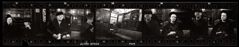 Walker Evans (American, 1903-1975) '35mm negative strip of Subway Portraits' 1938-1941
