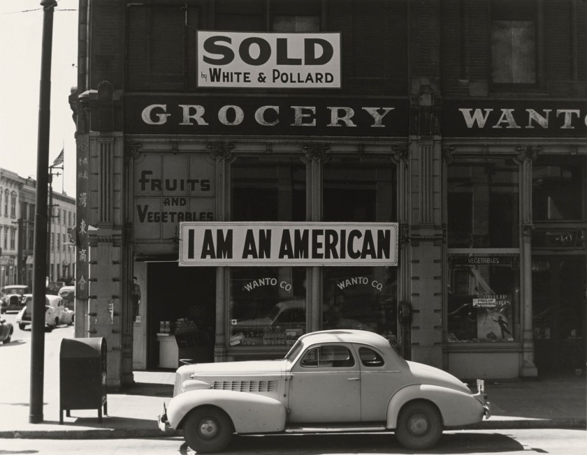 Dorothea Lange (American, 1895-1965) 'Japanese-American owned grocery store in Oakland, California March' 1942