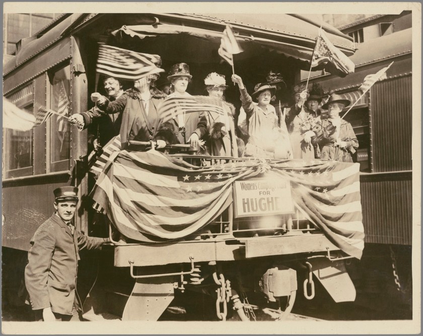 Underwood & Underwood (American, founded 1881, dissolved 1940s) '[Women's Campaign Train for Hughes]' 1916