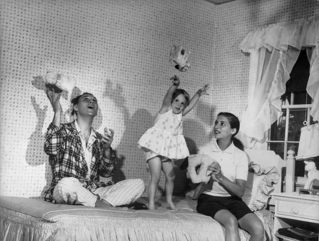 Unknown photographer. 'RBG and Marty with their daughter, Jane' 1958