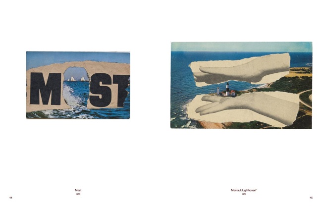 Pages from the catalogue for the exhibition 'Elsworth Kelly: Postcards'
