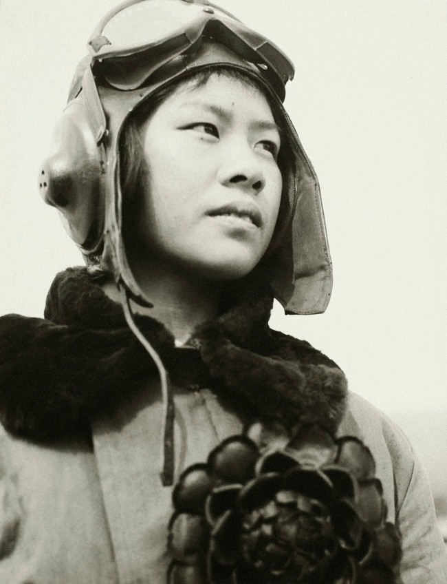 Niu Weiyu (Chinese, b. 1927) 'Female Pilot' 1952, printed 1988