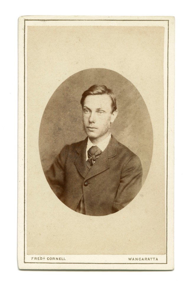 Frederick K. Cornell (Australian born England, c. 1833-1890) 'Untitled (Portrait of a man)' Nd (recto)