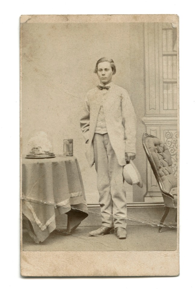 Charles Nettleton (Australian born England, 1826-1902) 'Untitled (Standing man)' c. 1860 - late 1880s (recto)