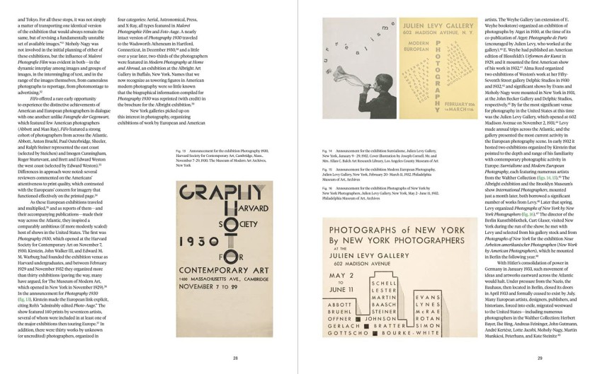 'Masterworks of Modern Photography 1900-1940' book pages
