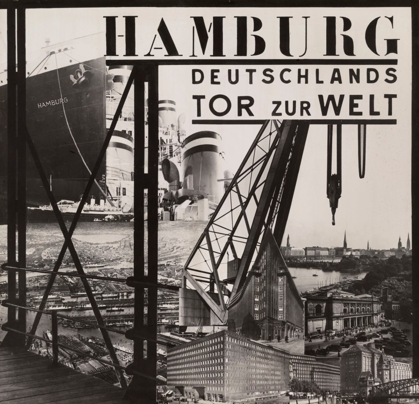 César Domela-Nieuwenhuis (Dutch, 1900-1992) 'Hamburg, Germany's Gateway to the World' 1930