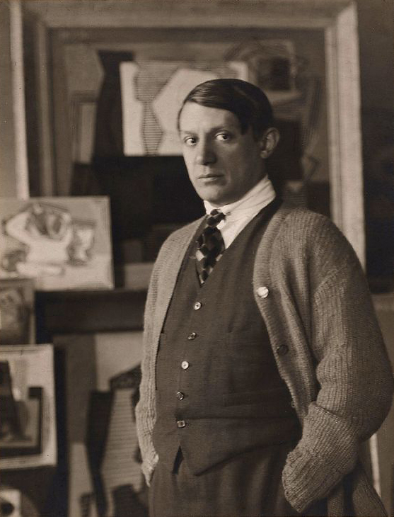 Man Ray (American, 1890-1976) 'Picasso in His Studio on the rue de La Boëtie, Paris' 1922