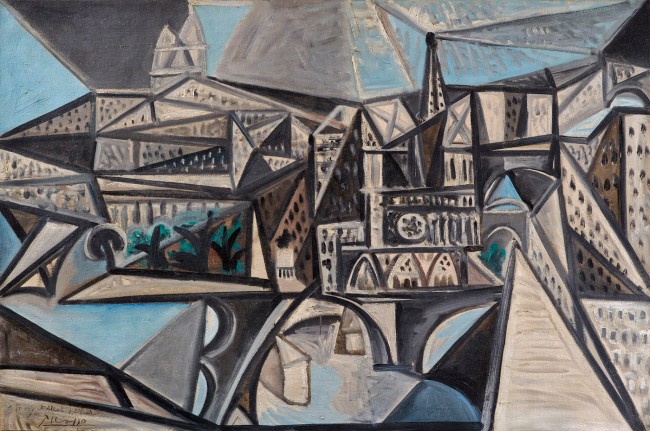 Pablo Picasso (Spanish, 1881-1973) 'Ile de la Cité – vue de Notre-Dame de Paris' Paris, 26 February 1945