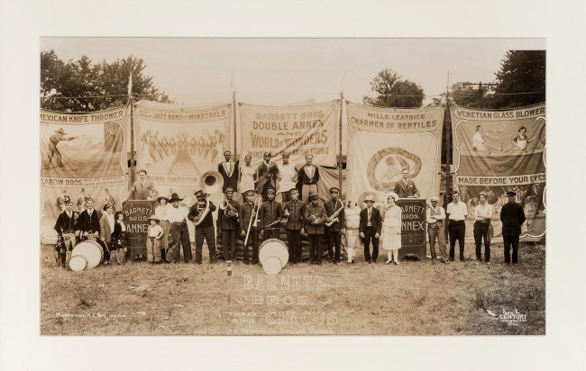 Edward J. Kelty (American, 1888-1967) 'Barnett Bros. Three Ring Circus Sideshow. Morristown, NJ' New York: Century, 1929