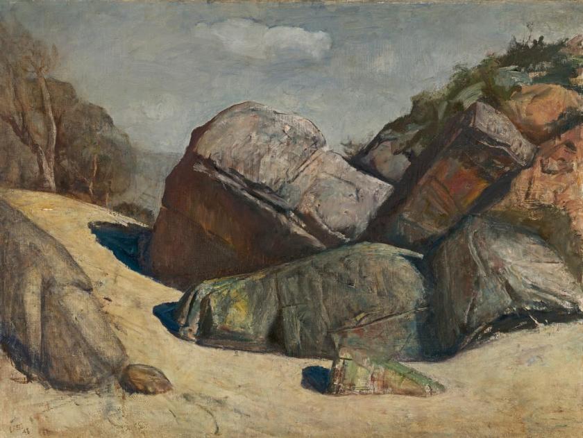 Lloyd Rees. 'Portrait of some rocks' 1948