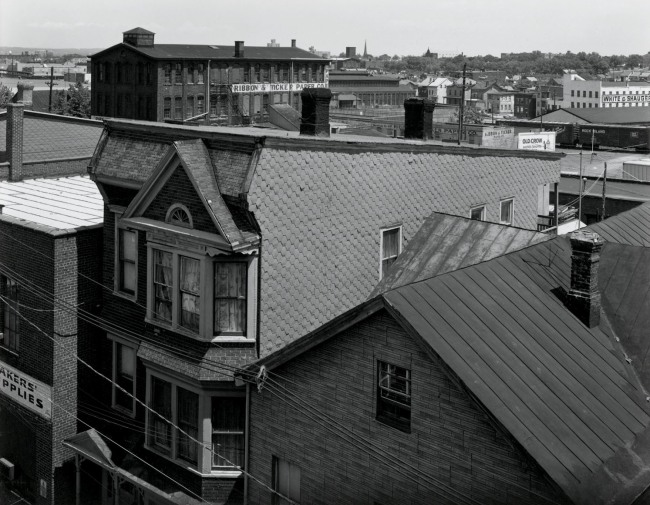 George Tice (American, b. 1938) 'Rooftops, 21st and King Street, Paterson, New Jersey' 1969