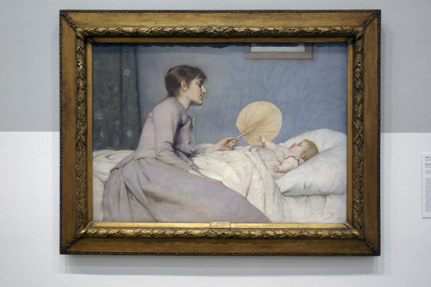 John Longstaff (Australian, 1861-1941, France and England 1887-1895, England 1901-1920) 'The young mother' 1891 (installation view)