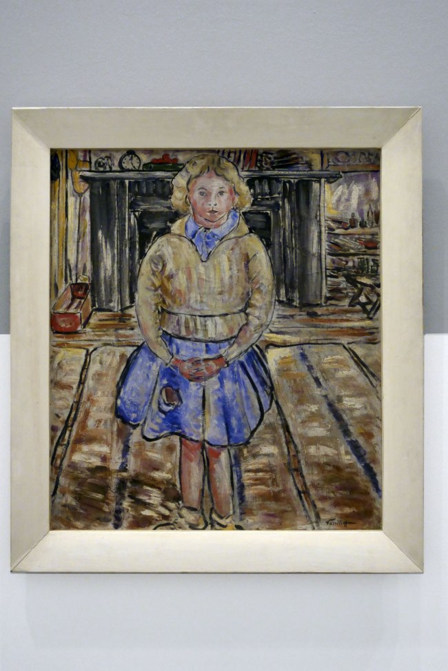 Danila Vassilieff (Australian born Russia, 1897-1958, Australia 1923-1929, Central and South America, Europe, England, 1929-1935, Australia from 1935) 'Young girl (Shirley)' 1937 (installation view)