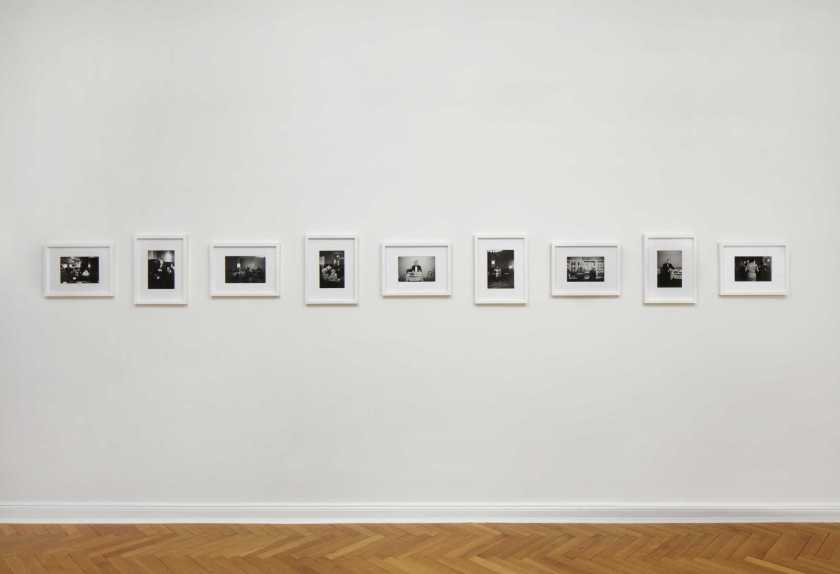 Installation view of the exhibition 'Sheroes of Photography Part IV: Sibylle Bergemann' at Kicken Berlin showing photographs from Sibylle Bergemann's 'Clärchens Ballhaus' (1976)