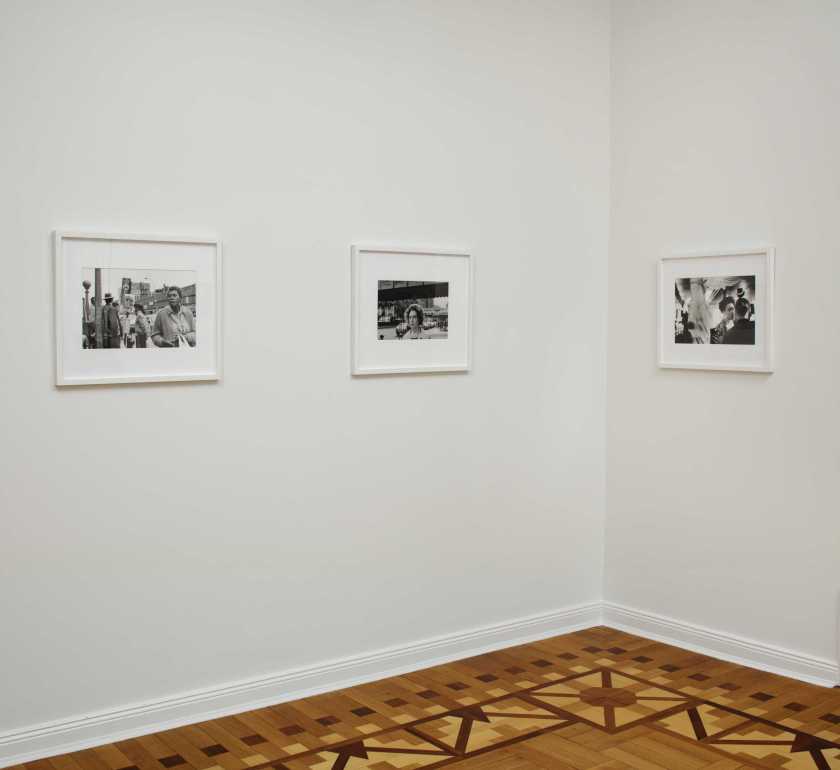 Installation view of the exhibition 'Sheroes of Photography Part IV: Sibylle Bergemann' at Kicken Berlin showing photographs from Bergemann's 'New York' series (1984)