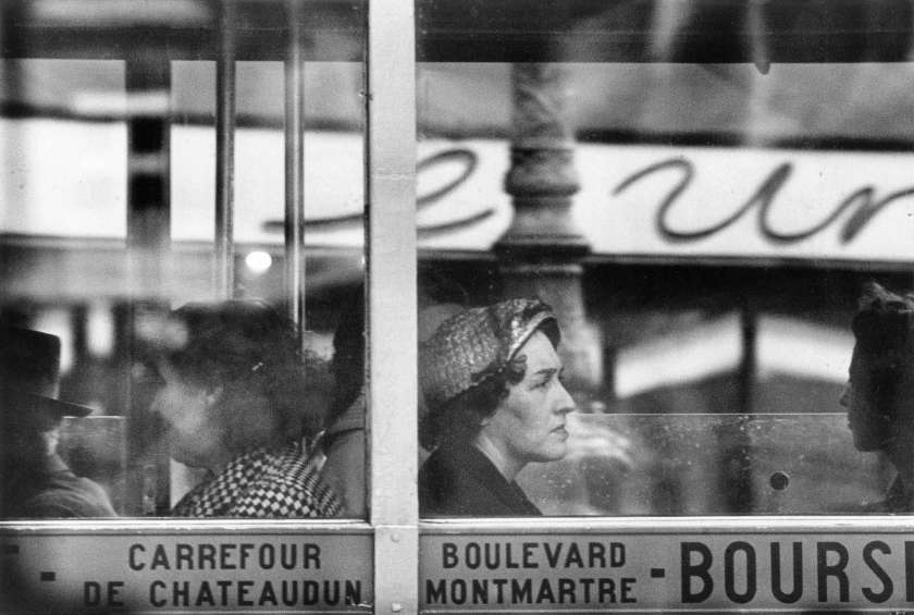 Frank Horvat (Italian, 1928-2020) 'Telephoto Paris, bus, Paris' 1956